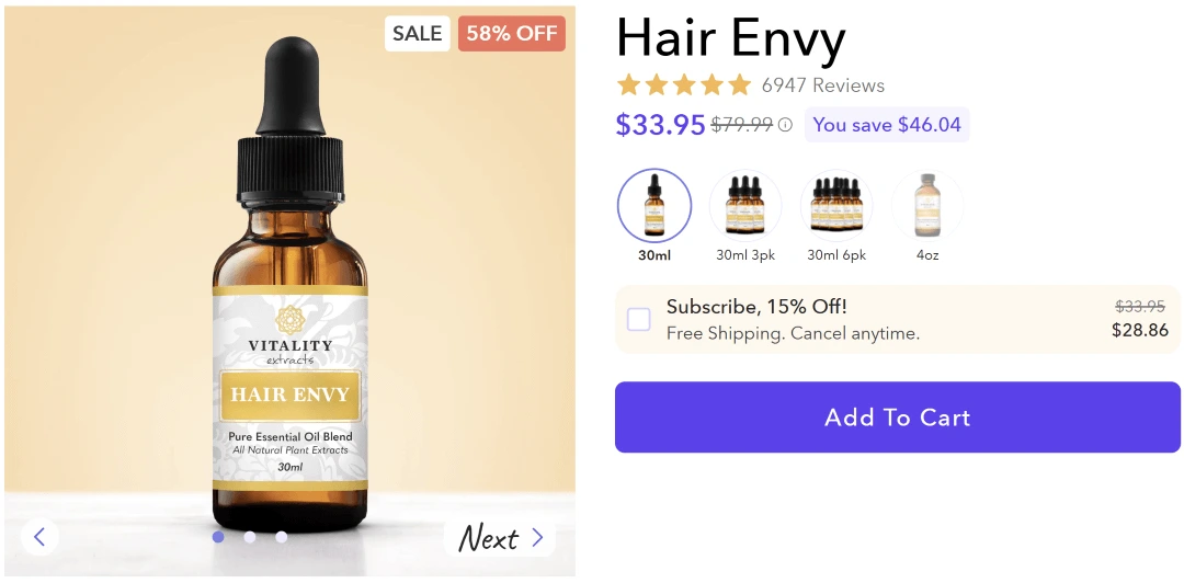 Veganic Natural Hair Oil Buy